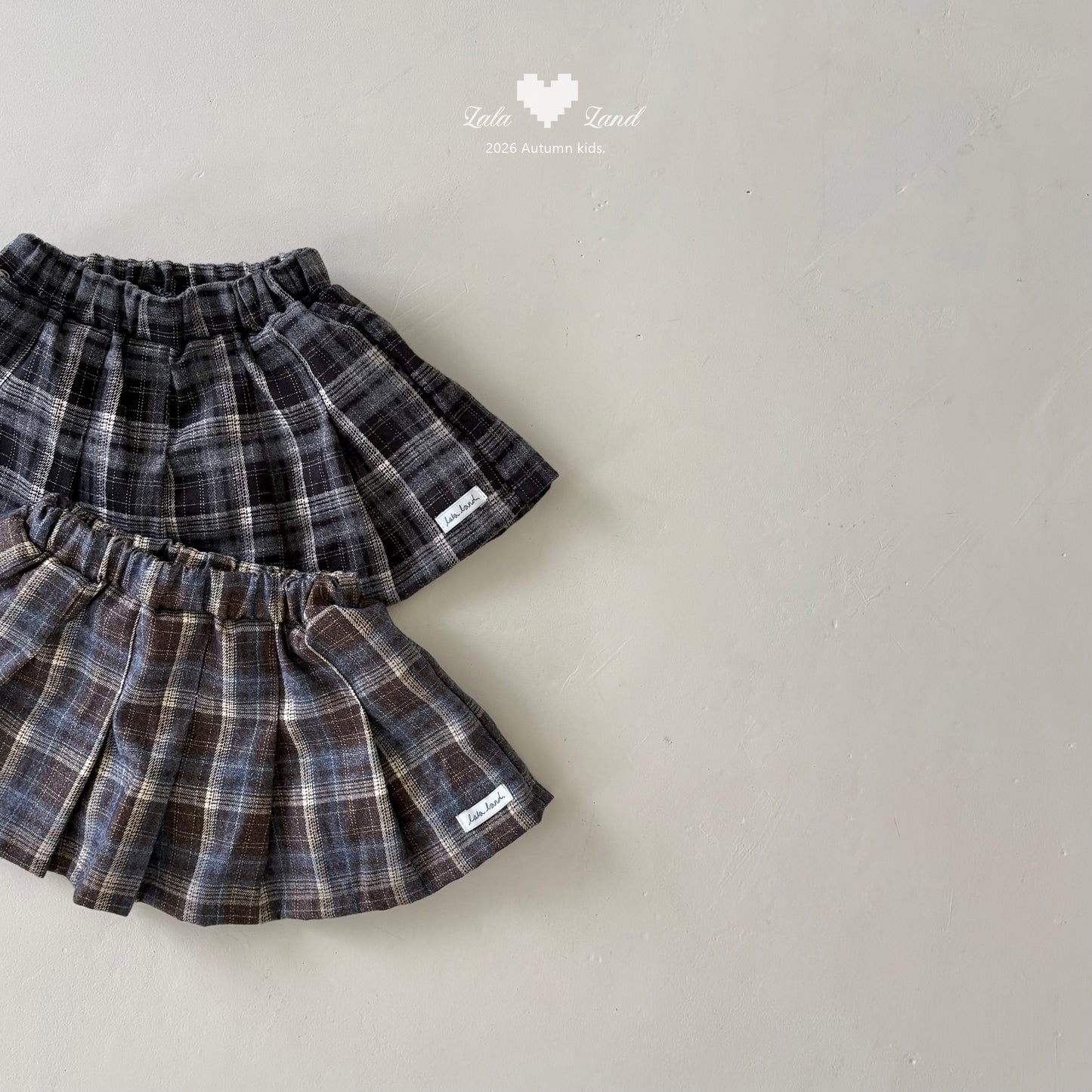 【PRE-ODER〆8.9(sun)】14.Eve Check Skirt | lalaland
