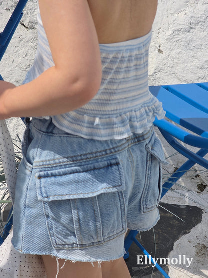 【期間限定 PRE-ODER】3.Denim Flap Pocket Pants