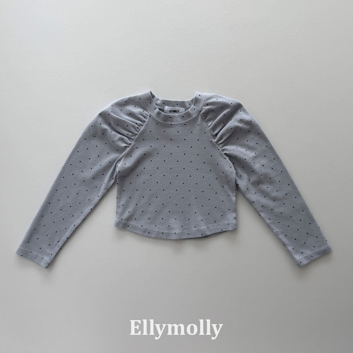 【PRE-ODER〆8.9(sun)】48.Giselle Dot Shirred T-Shirt | ellymolly