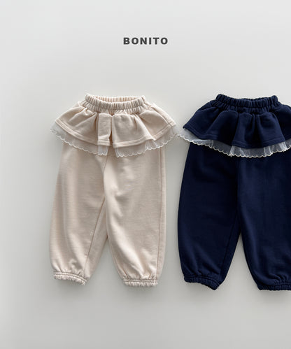 52.Sharp Frill Jogger Pants