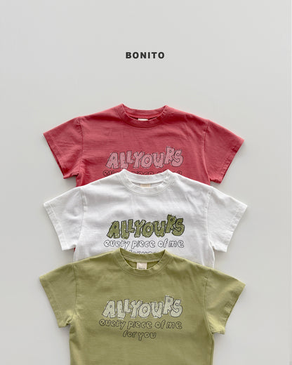 【PREORDER 4日間限定】25.all yours drawing tee