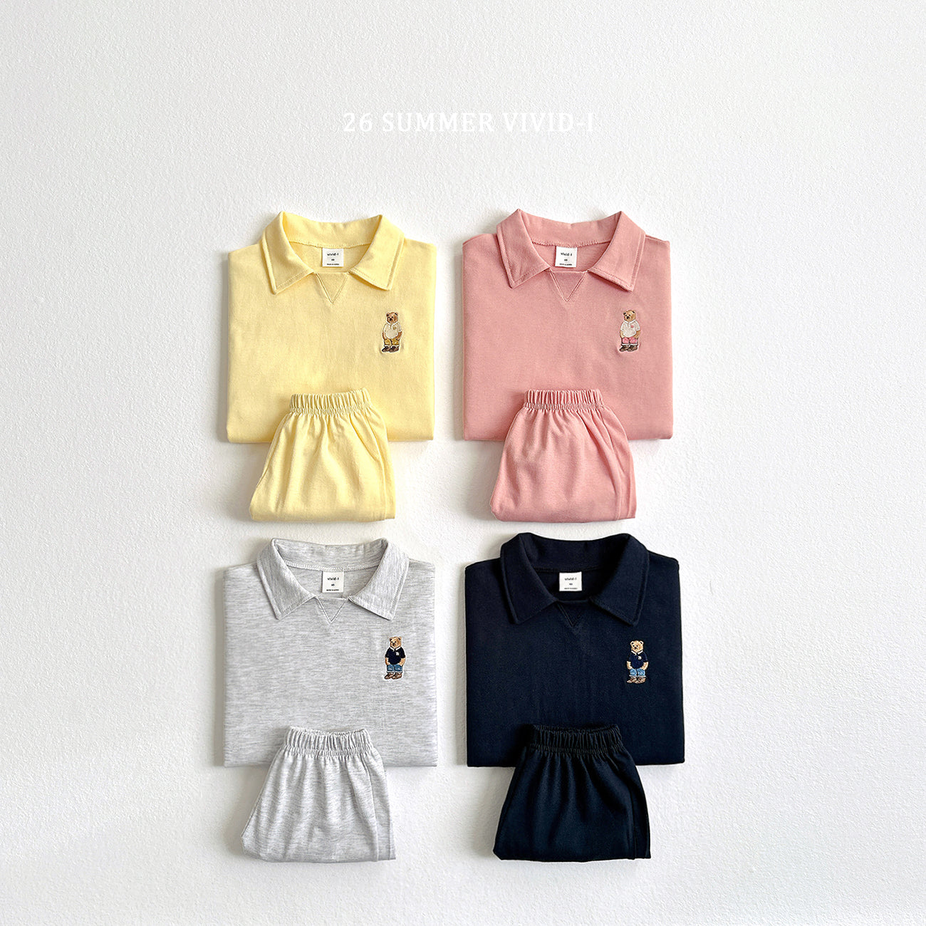 【PREORDER受付終了、ご希望はお問い合わせください。】95.Collar Bear Embroidery Set