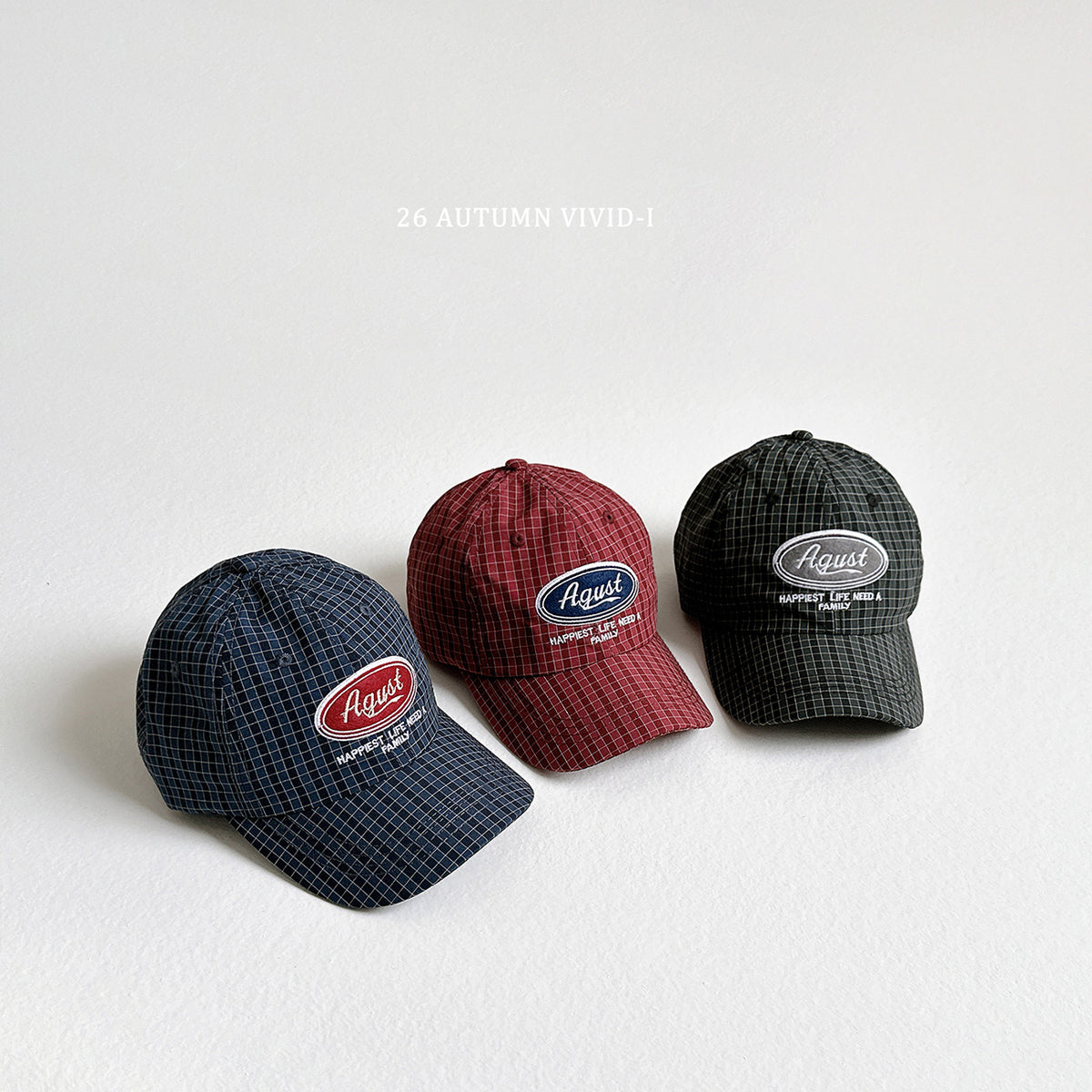 【秋のPRE-ODER 5%OFF】105.August Check Cap