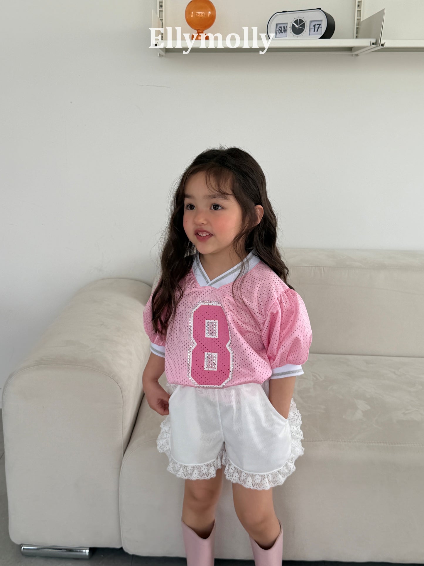 【PREORDER 4日間限定】6.Mesh Puff V-Neck T-Shirt