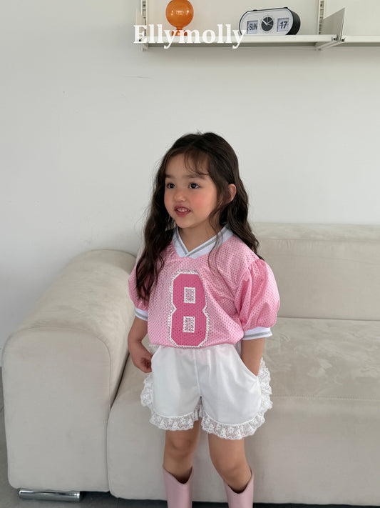 【PREORDER 4日間限定】6.Mesh Puff V-Neck T-Shirt
