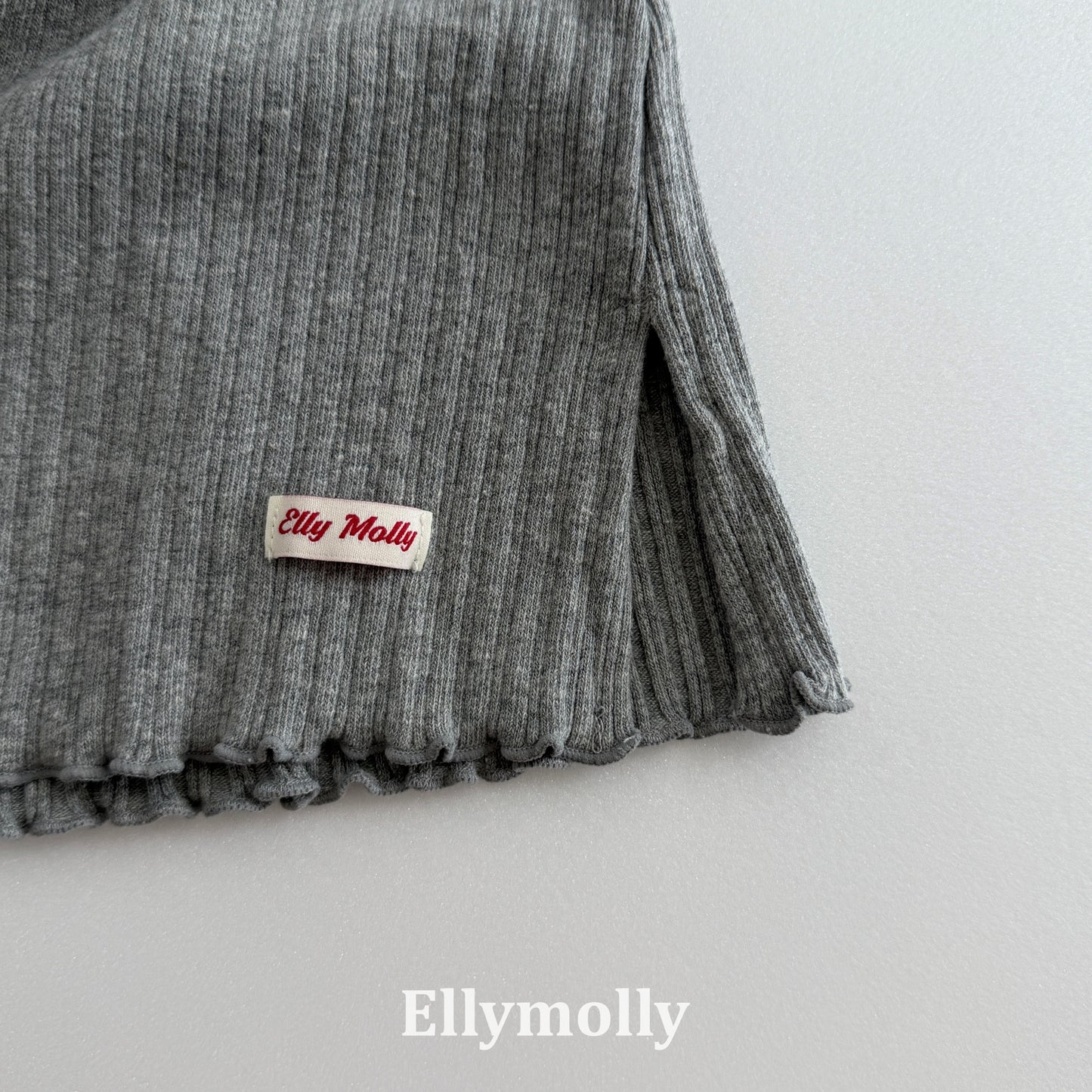 【PRE-ODER〆8.9(sun)】39.Doudou Ribbed Layered Top | ellymolly