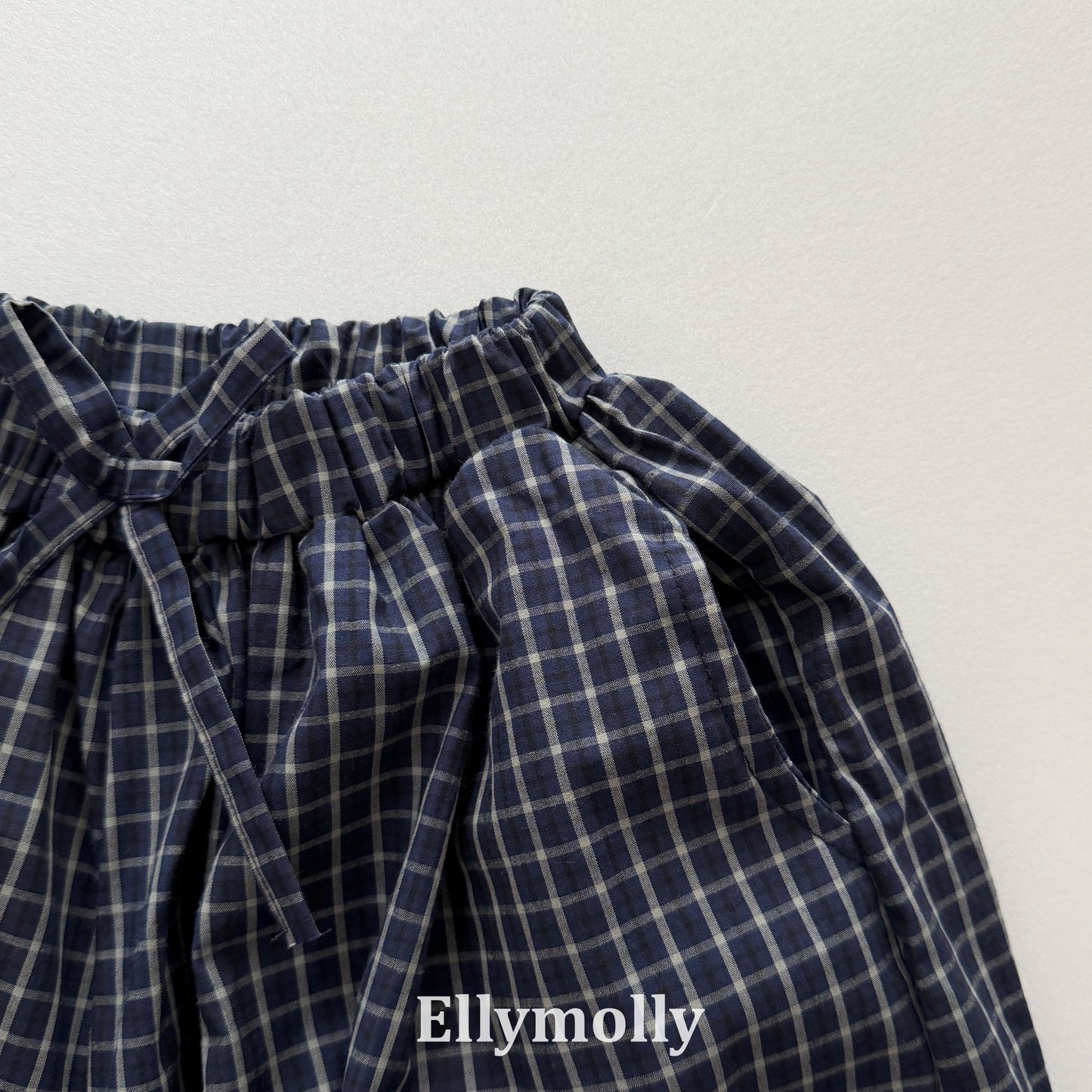 【PRE-ODER〆8.9(sun)】52.Autumn Grid Balloon Pants | ellymolly