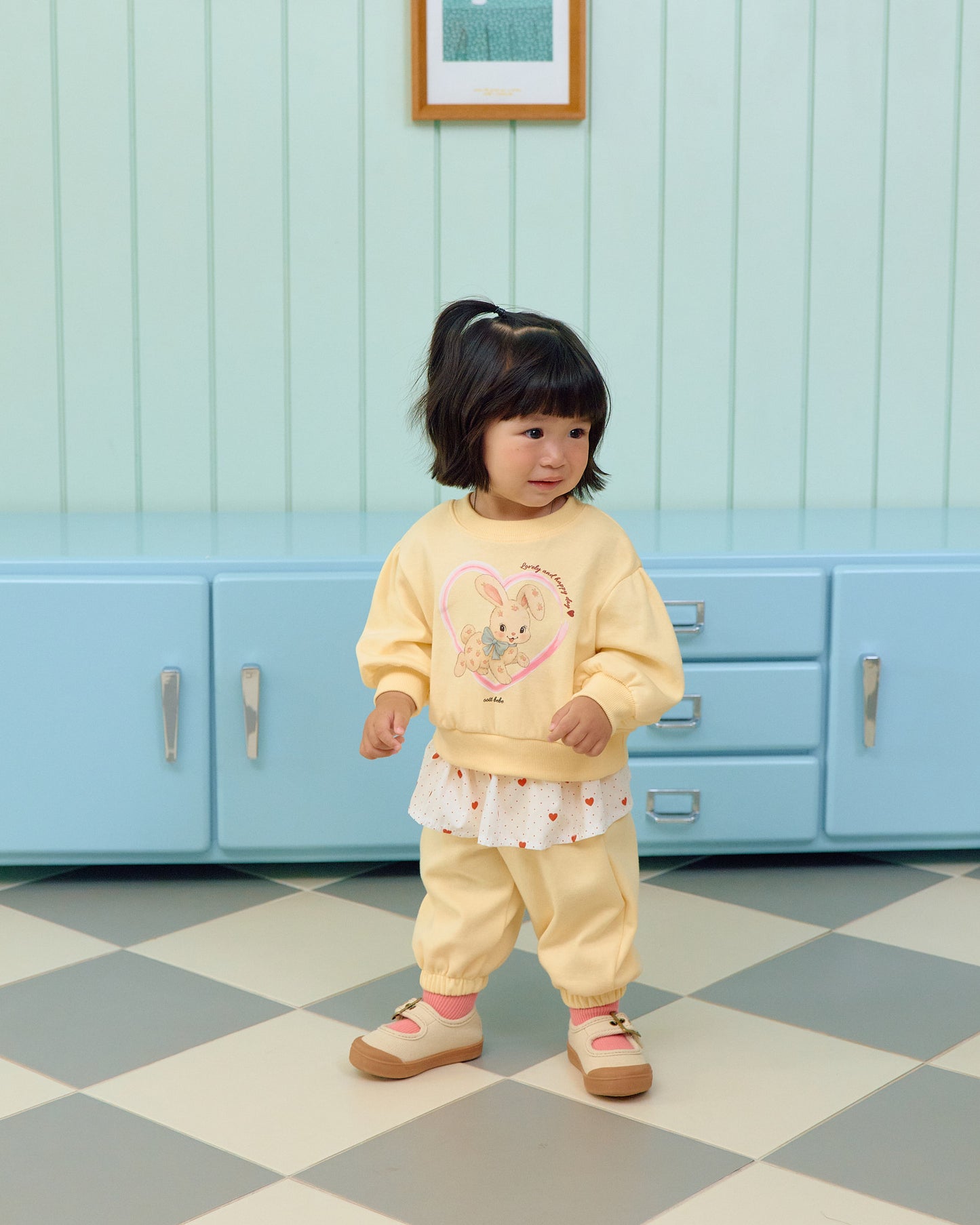 【PRE-ODER〆8.9(sun)】03.Cute Rabbit Top & Bottom Set | oottbebe