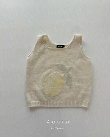 【PREORDER受付終了、ご希望はお問い合わせください。】19.Knit Fruit Vest