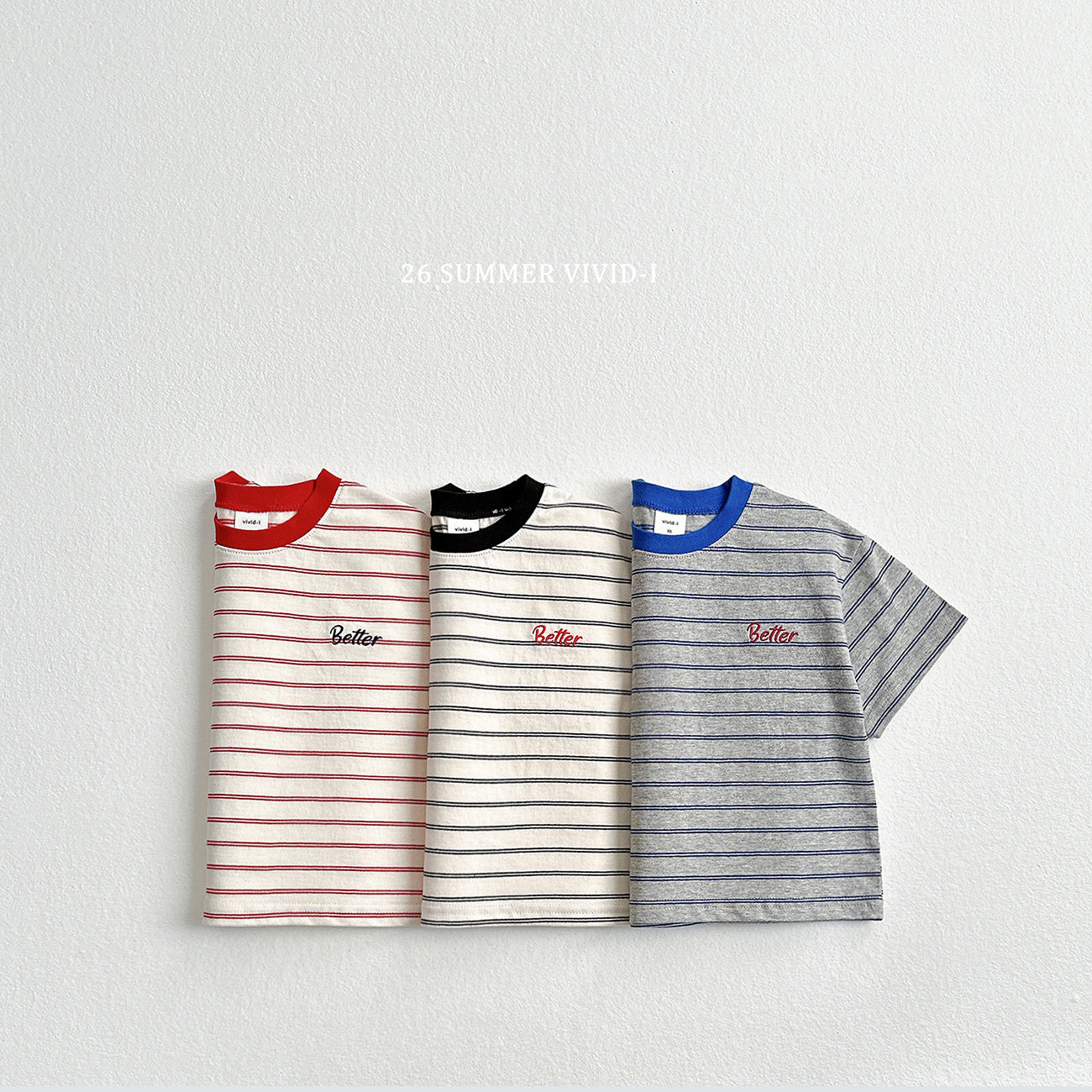 【PREORDER受付終了、ご希望はお問い合わせください。】66.Better Embroidery Stripe Tee