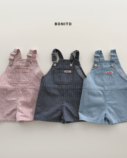 【PREORDER 4日間限定】13.stripe overall pants