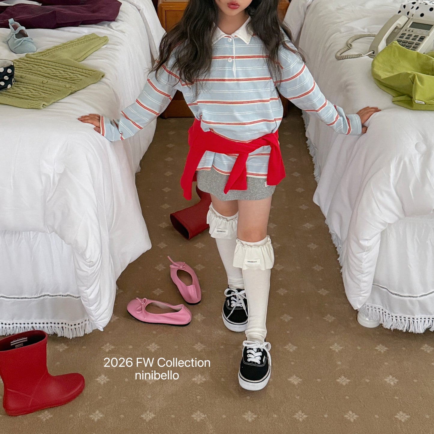 53.Pinter Frill Knee Socks