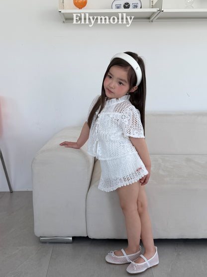 【PREORDER 4日間限定】21.Rosy Crochet Skirt