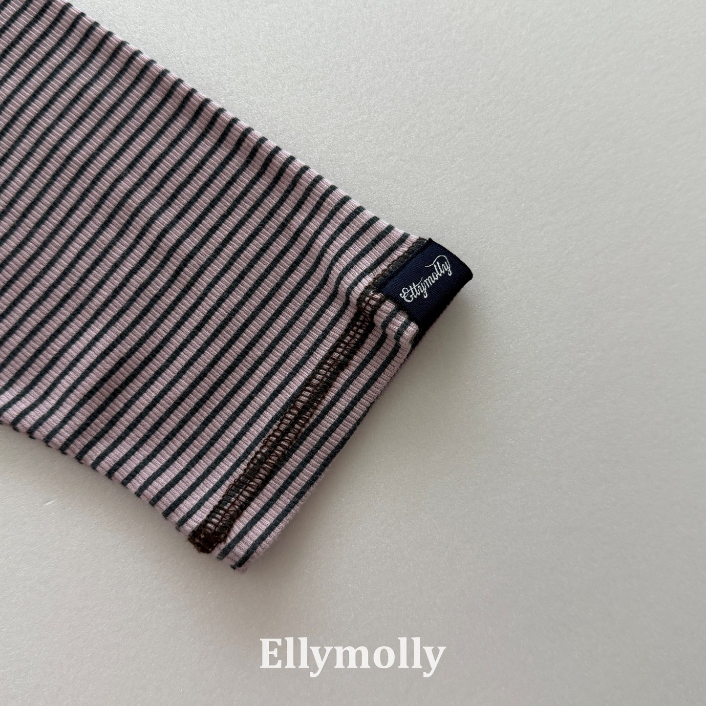【PRE-ODER〆8.9(sun)】20.Ribbed Lettuce-Edge T-Shirt | ellymolly