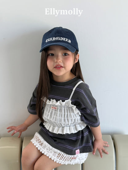 【PREORDER 4日間限定】3.Washed Stripe Box T-Shirt