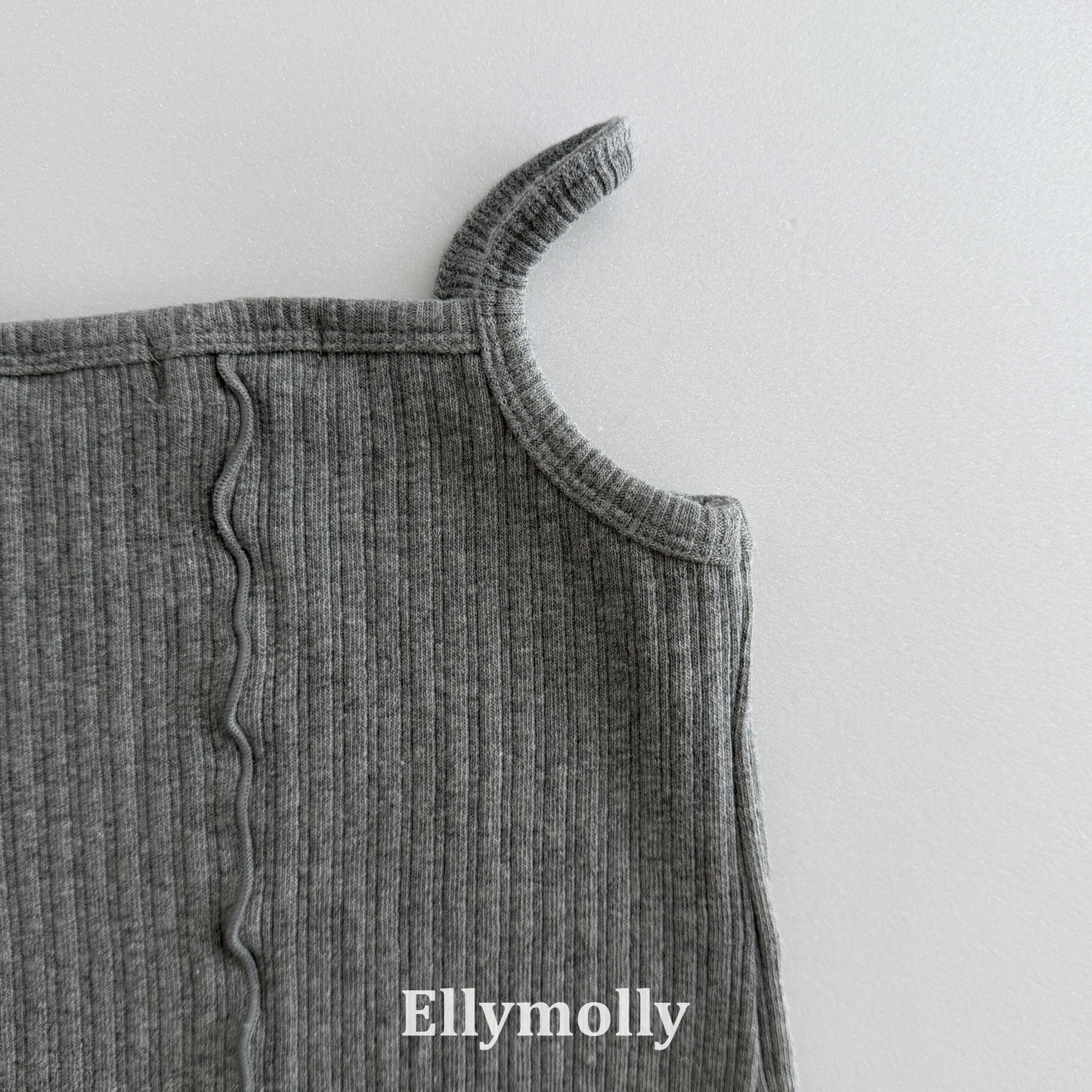 【PRE-ODER〆8.9(sun)】39.Doudou Ribbed Layered Top | ellymolly