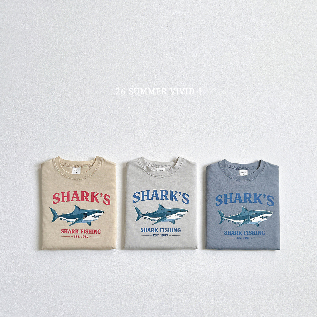 【PREORDER受付終了、ご希望はお問い合わせください。】43.Shark Silket ShortSleeve Tee