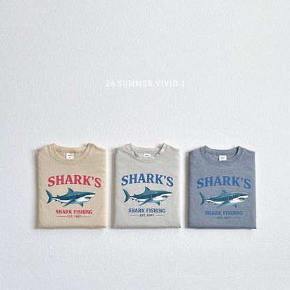 【PREORDER受付終了、ご希望はお問い合わせください。】43.Shark Silket ShortSleeve Tee