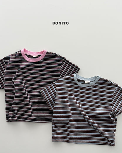 【PREORDER 4日間限定】40.uni stripe color tee