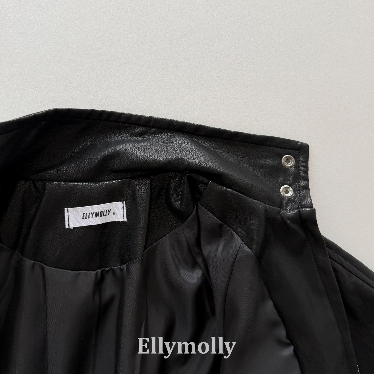 【PRE-ODER〆8.9(sun)】02.Rusk Leather Jacket | ellymolly