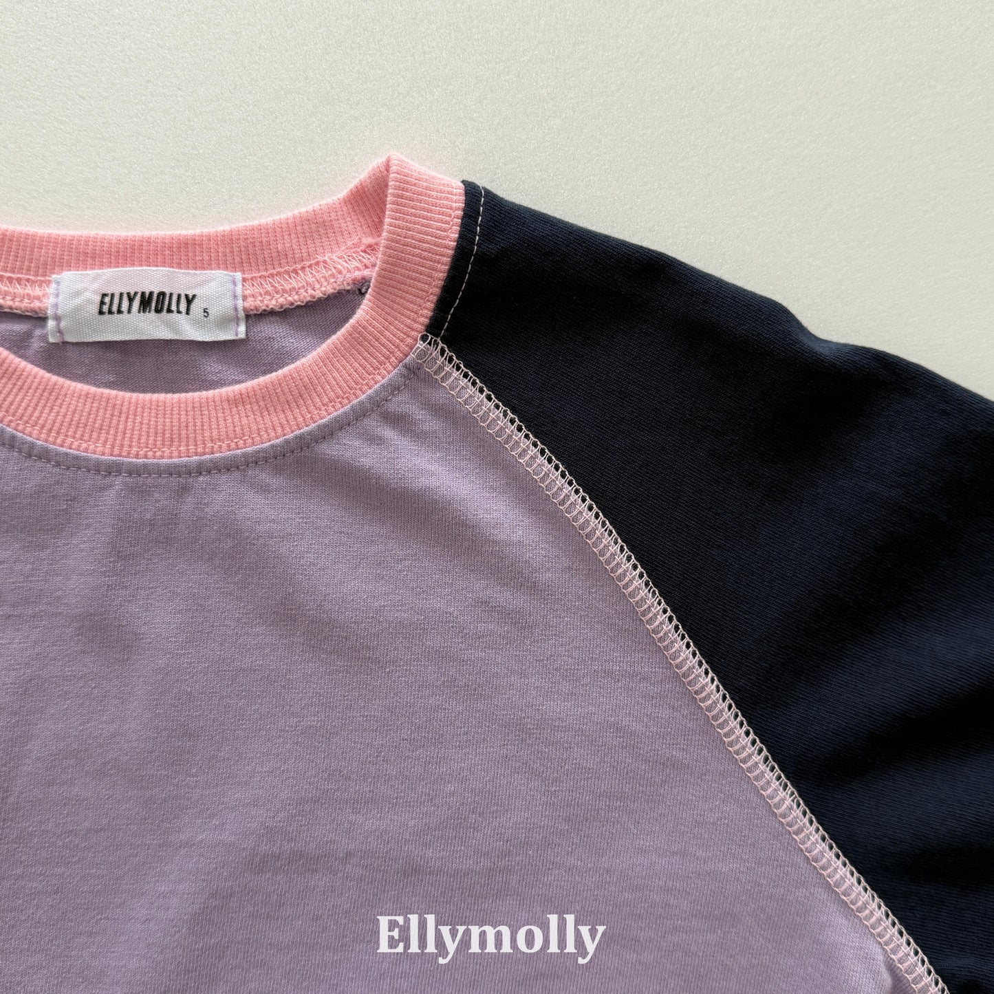 【PRE-ODER〆8.9(sun)】14.Color Block Raglan T-Shirt | ellymolly