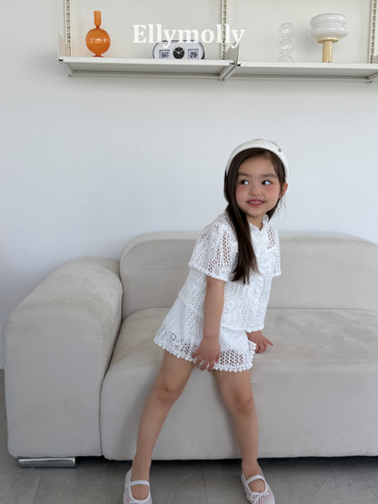 【PREORDER 4日間限定】20.Rosy Crochet Blouse