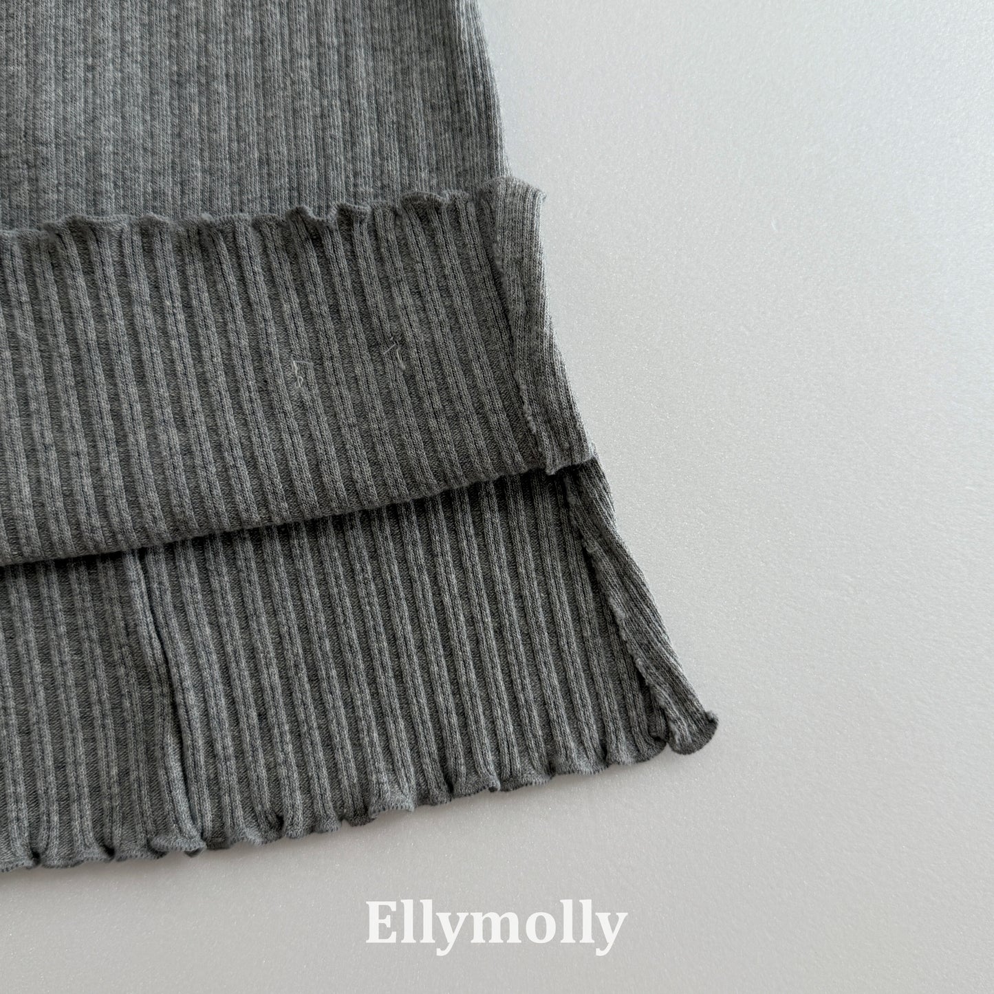 【PRE-ODER〆8.9(sun)】39.Doudou Ribbed Layered Top | ellymolly