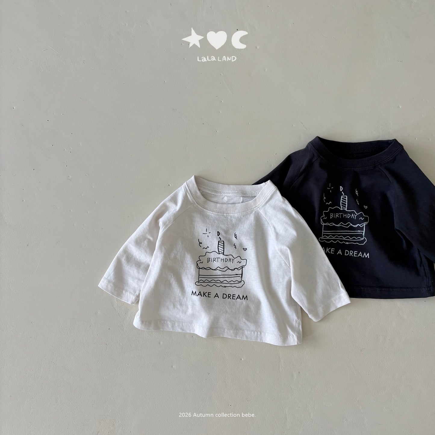 【PRE-ODER〆8.9(sun)】31.Happy Raglan Tee | lalaland