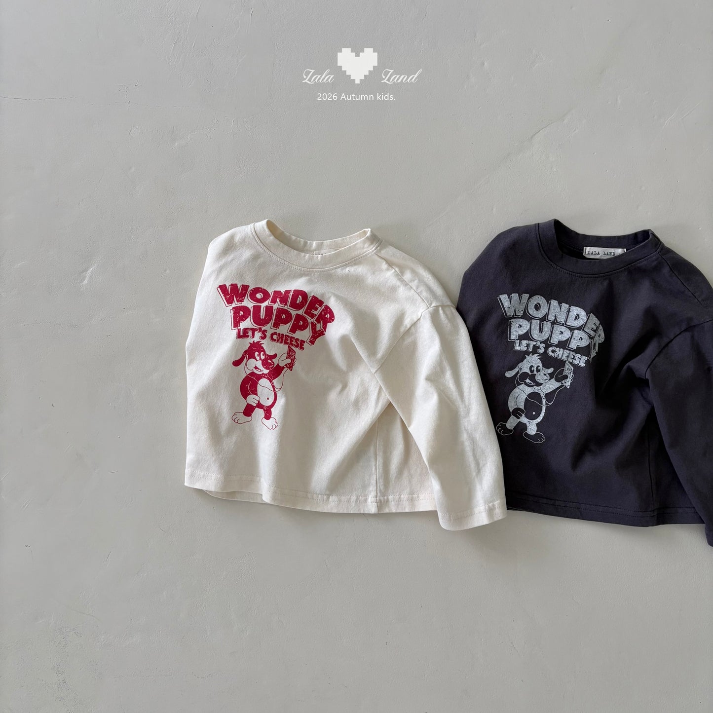 【PRE-ODER〆8.9(sun)】24.Selfie Puppy Tee | lalaland