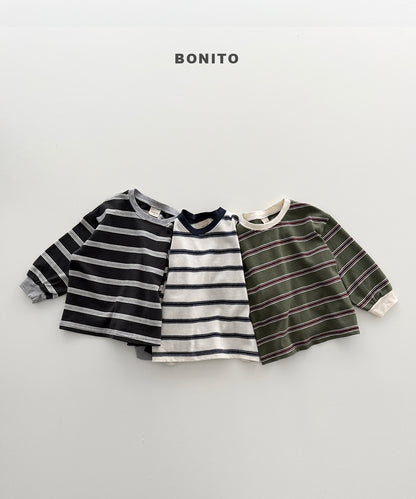 19.Haru Stripe Ribbed T-Shirt