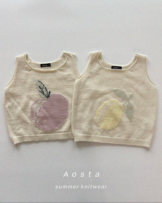 【PREORDER受付終了、ご希望はお問い合わせください。】19.Knit Fruit Vest