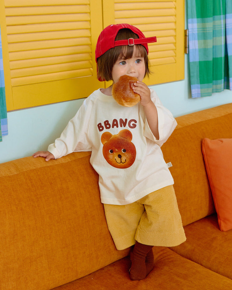 【PRE-ODER〆8.9(sun)】12.Bread Raglan T-Shirt – Kids | oottbebe
