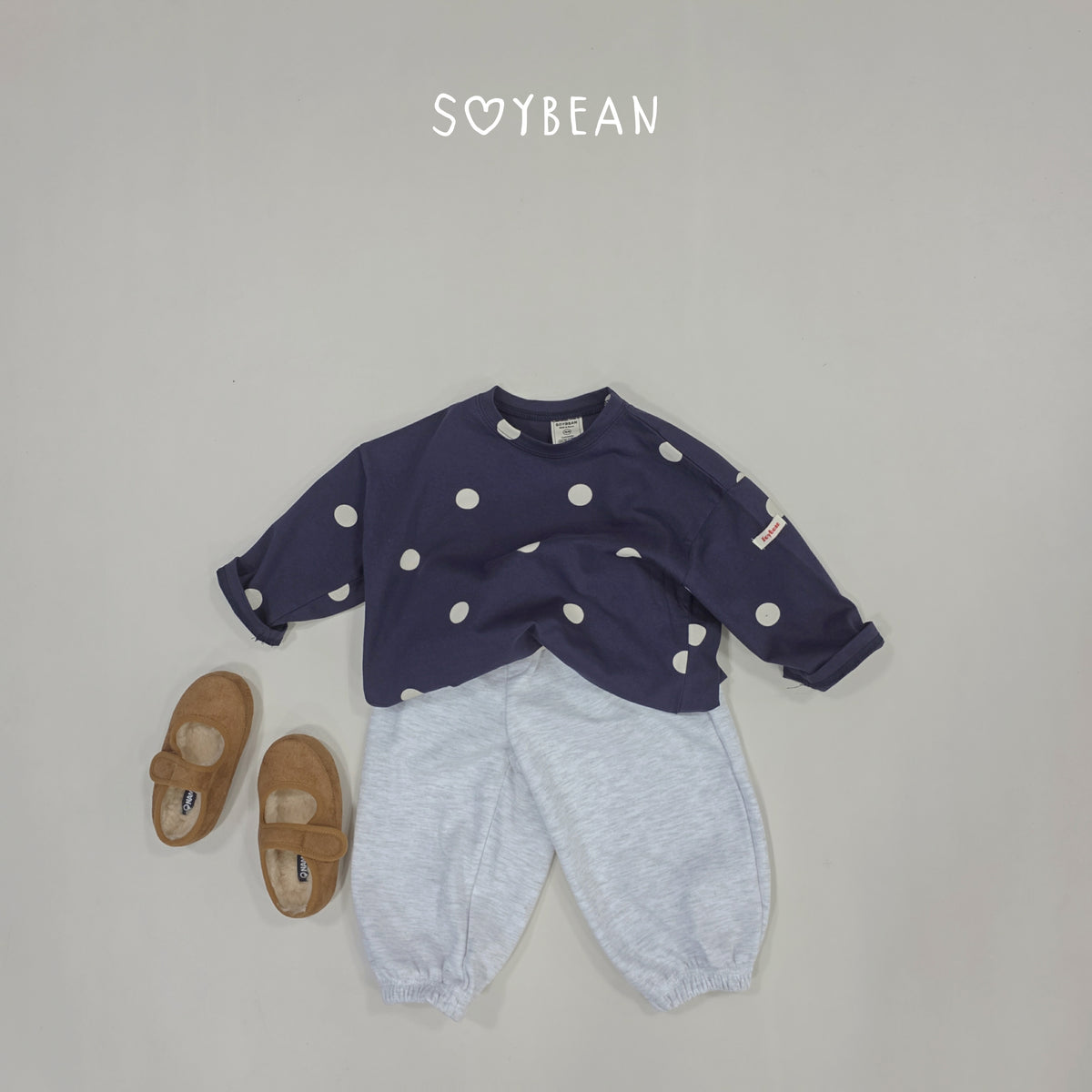 【秋のPRE-ODER 5%OFF】11.Oversized Boxy Dot Tee (7 Sizes)
