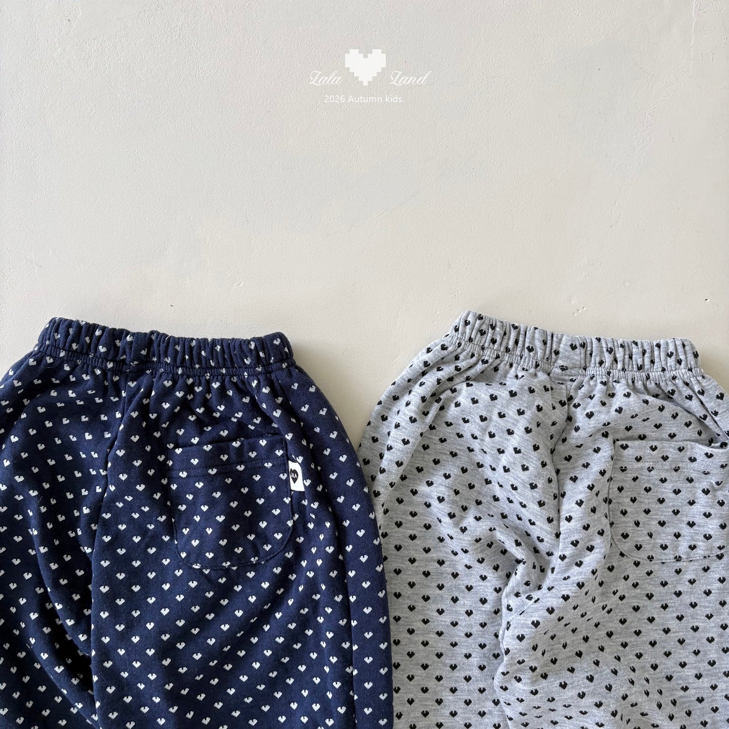 【PRE-ODER〆8.9(sun)】19.Heart Jogger Pants | lalaland