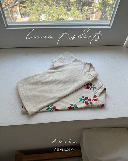 【PREORDER受付終了、ご希望はお問い合わせください。】38.Linen Short Sleeve T