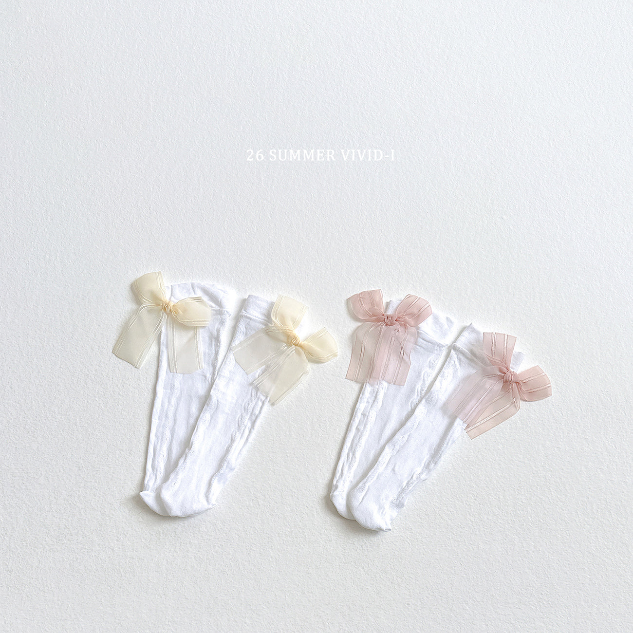 【PREORDER受付終了、ご希望はお問い合わせください。】122.Lace Ribbon Socks