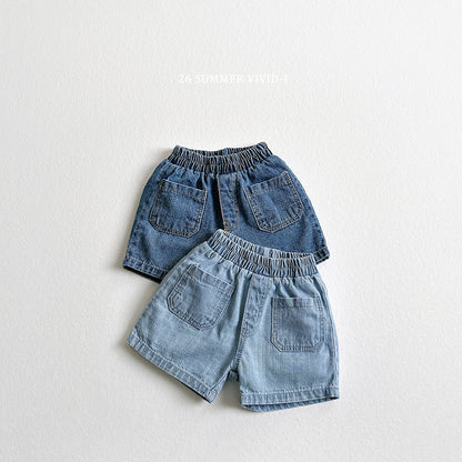 【PREORDER受付終了、ご希望はお問い合わせください。】11.Slub Pocket Denim Shorts