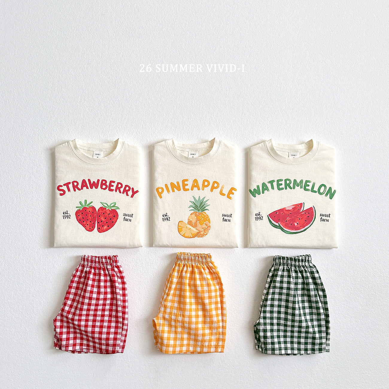 【PREORDER受付終了、ご希望はお問い合わせください。】100.Check Check Fruit Set
