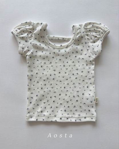 【PREORDER受付終了、ご希望はお問い合わせください。】56.Open Back Puff Blouse