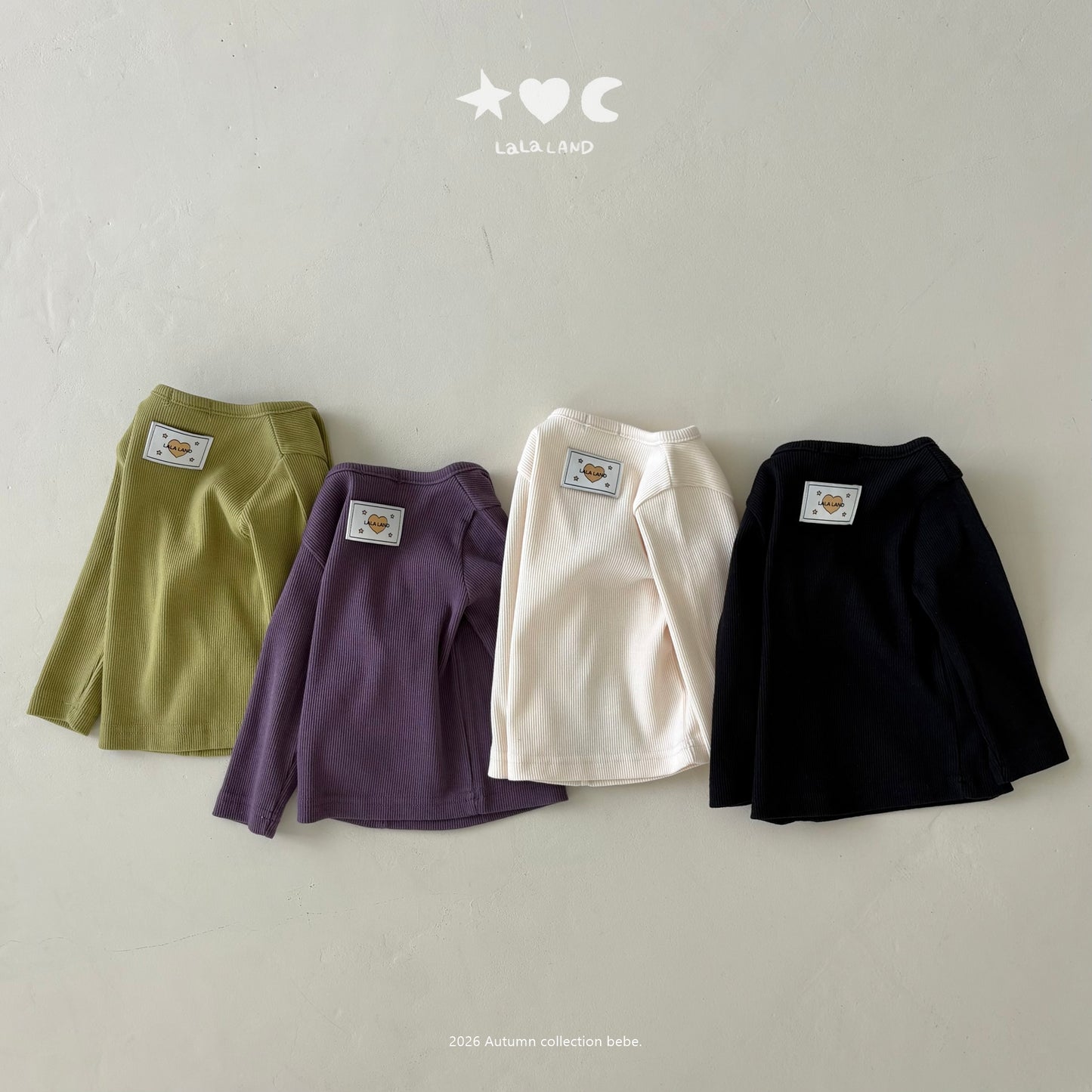 【PRE-ODER〆8.9(sun)】29.Macaron Ribbed Tee | lalaland