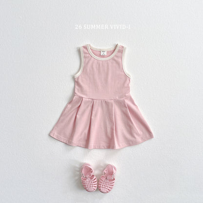 【PREORDER受付終了、ご希望はお問い合わせください。】89.Tennis Sleeveless Dress