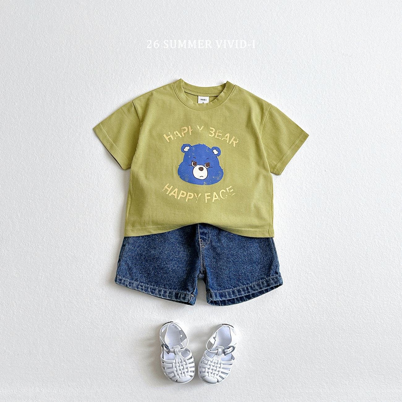 【PREORDER受付終了、ご希望はお問い合わせください。】56.Happy Bear ShortSleeve Tee