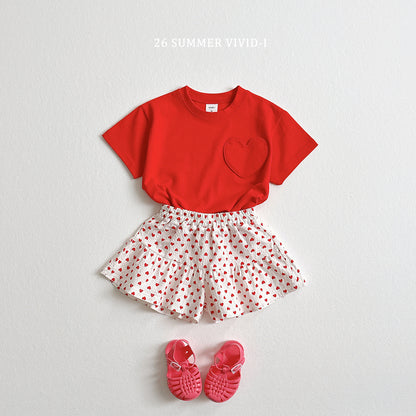 【PREORDER受付終了、ご希望はお問い合わせください。】79.Heart Pocket ShortSleeve Tee