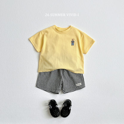 【PREORDER受付終了、ご希望はお問い合わせください。】63.Bear Embroidery ShortSleeve Tee