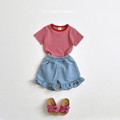 【PREORDER受付終了、ご希望はお問い合わせください。】58.Stripe Rib Raglan Tee