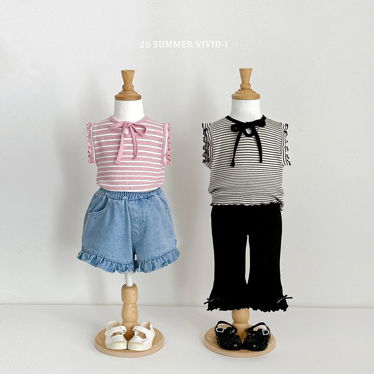 【PREORDER受付終了、ご希望はお問い合わせください。】27.Ribbon Slit Flare 7分丈 Pants