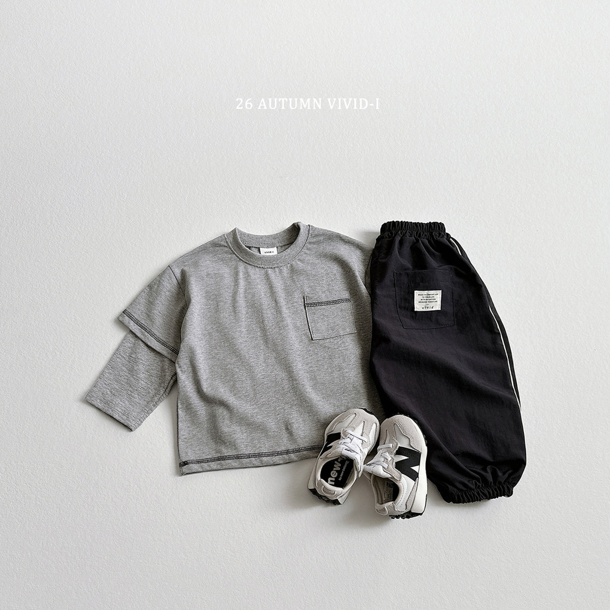 【秋のPRE-ODER 5%OFF】08.Side Stripe Label Windbreaker Jogger Pants