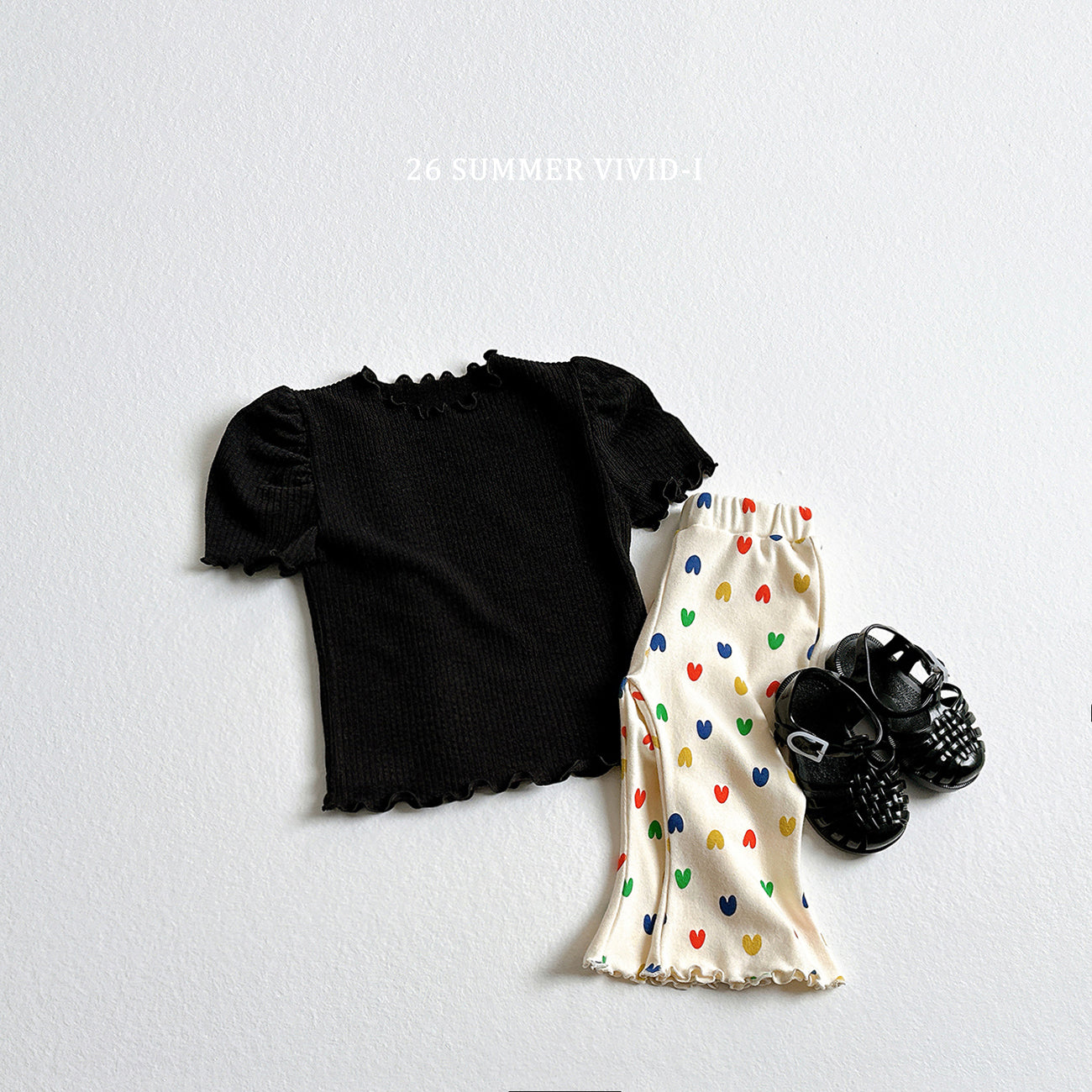 【PREORDER受付終了、ご希望はお問い合わせください。】78.Shirring Puff Flare Tee