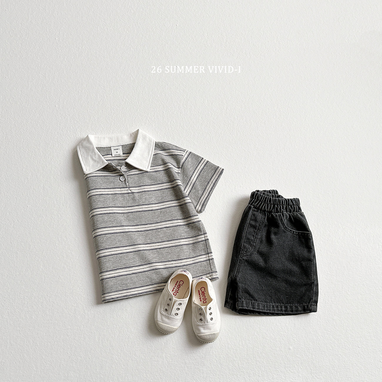 【PREORDER受付終了、ご希望はお問い合わせください。】64.Multi Collar Stripe ShortSleeve Top