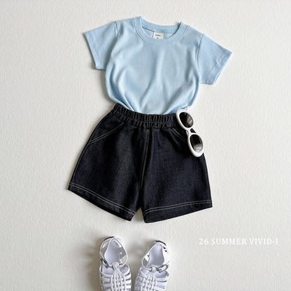 【PREORDER受付終了、ご希望はお問い合わせください。】13.Stretch Denim Shorts